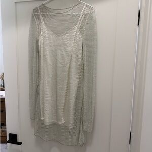 Show Me Your MuMu White Mesh Dress